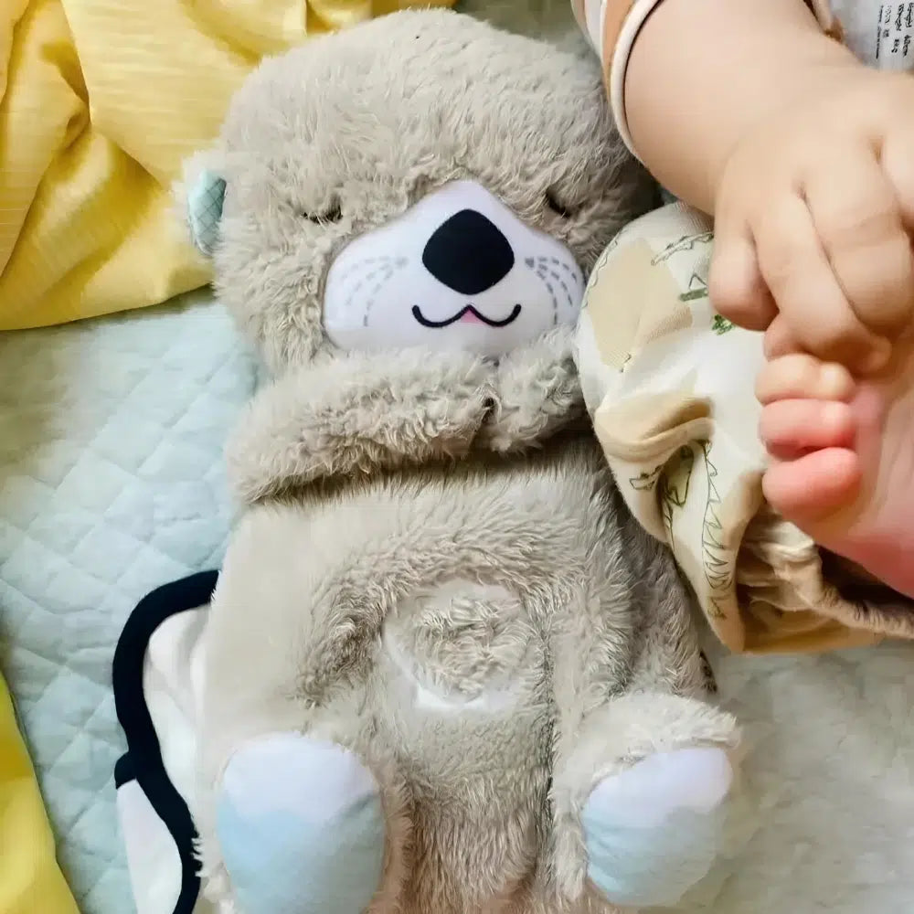 Doudou Bébé | Loutre Respirant Doux Gris