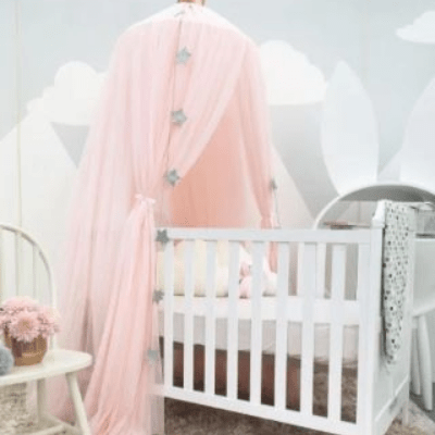 Ciel de lit Bébé - Rose - Mon Cocon Bébé