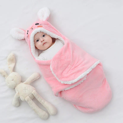 Couverture d'emmaillotage | Lapin Rose