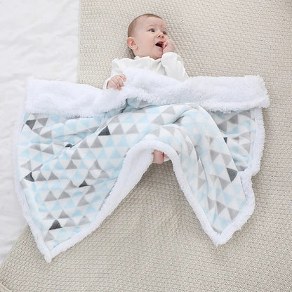 Couverture Bébé | Bleu et Blanc