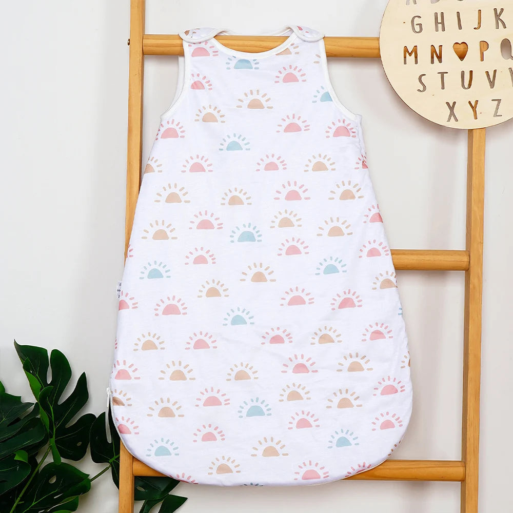HappyFlute New Prints 10-20℃ Unisex Sleeveless Design Dry& Breathable Anti-Kicking Warm Baby Vest Sleeping Bag