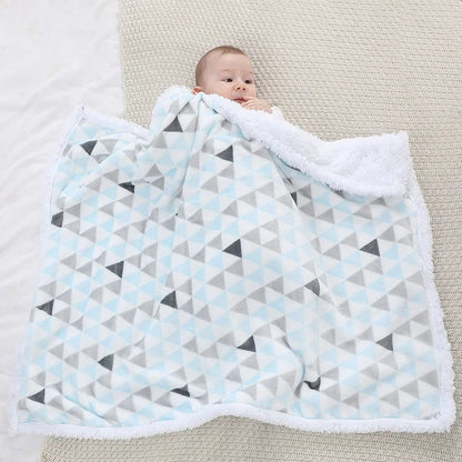 Couverture Bébé | Bleu et Blanc