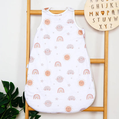HappyFlute New Prints 10-20℃ Unisex Sleeveless Design Dry& Breathable Anti-Kicking Warm Baby Vest Sleeping Bag