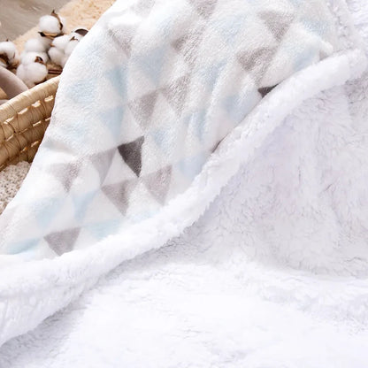 Couverture Bébé | Bleu et Blanc