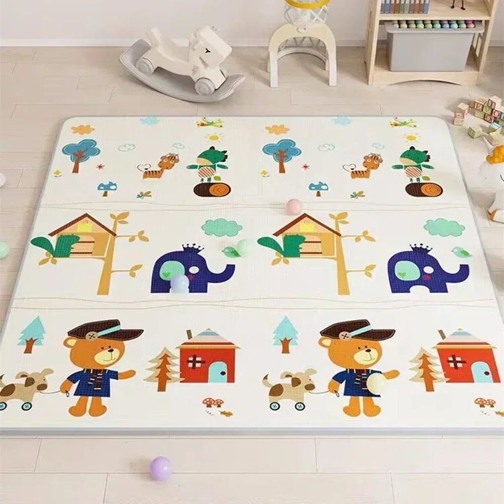 Tapis d'Eveil | Double face Nounours & Girafe