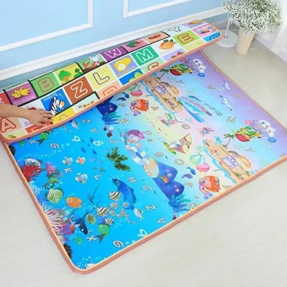 Tapis d'éveil | Double Face Alphabet & Océan