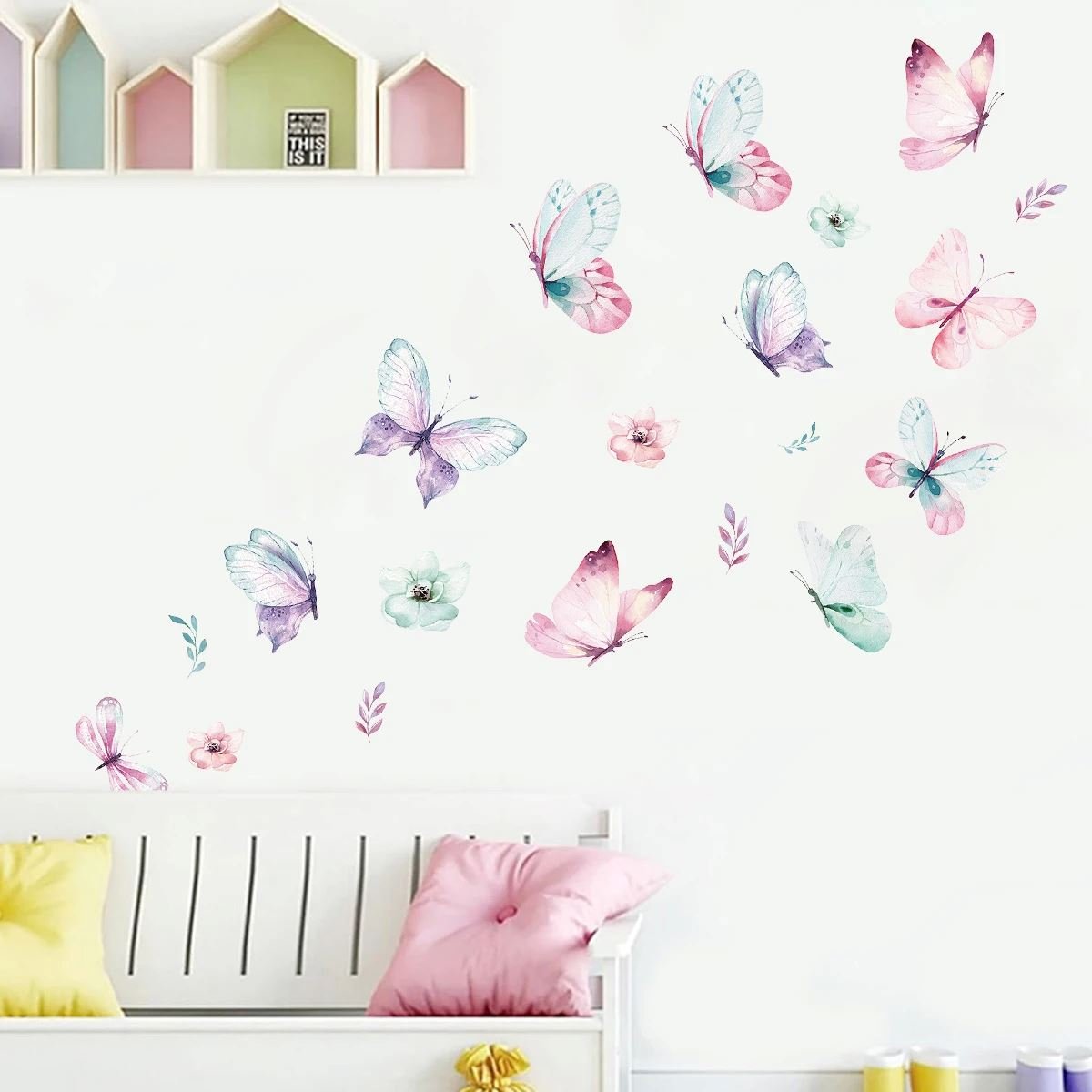 Décoration Murale - ButterfliesSticker™ - Vert - Mon Cocon Bébé