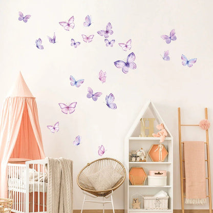 Décoration Murale - ButterfliesSticker™ - Violet - Mon Cocon Bébé