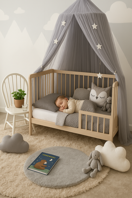 Ciel de lit Bébé | Gris*