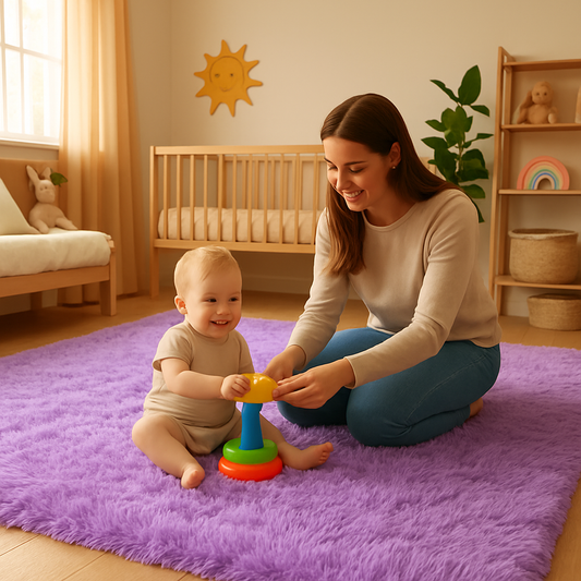 Tapis chambre enfant |  Violet