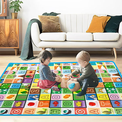 Tapis d'éveil | Double Face Alphabet & Océan