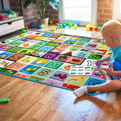 Tapis d'éveil | Double Face Alphabet & Océan