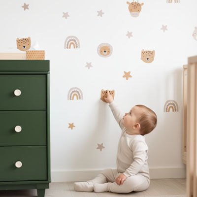 Stickers muraux enfant toucher