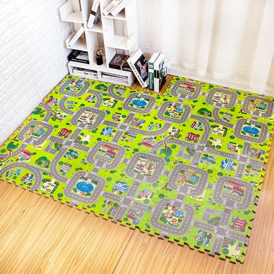 Tapis de jeu circulation routière - Mon Cocon Bébé