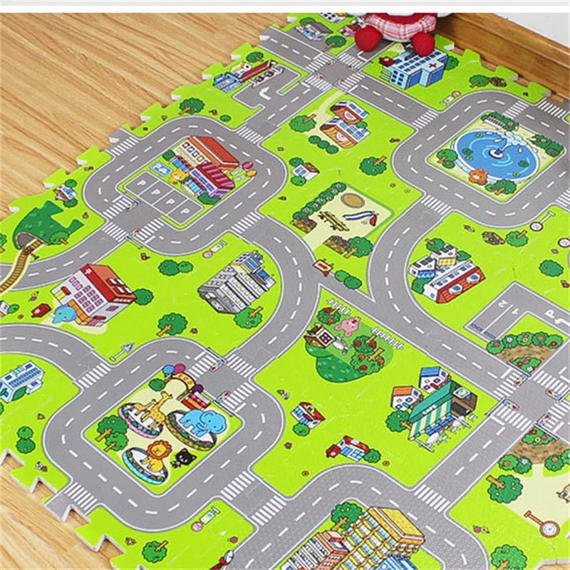 Tapis de jeu circulation routière - Mon Cocon Bébé