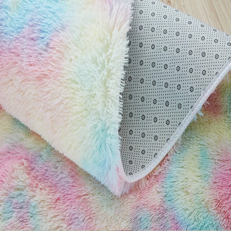 Tapis en Fourrure - HairyRugs™ - Arc - en - ciel - Mon Cocon Bébé