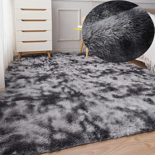 Tapis en Fourrure - HairyRugs™ - Gris - Mon Cocon Bébé